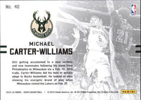 Michael Carter-Williams 2015 2016 Hoops Lights Camera Action Series Mint Card #40