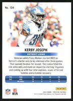 Kerby Joseph 2023 Panini Prestige Xtra Points Diamond Series Mint Card #104