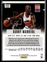 Danny Manning 2012 2013 Panini Prizm Series Mint Card #177 First Year Of Prizm