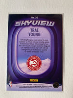 Trae Young 2023 2024 Panini NBA Hoops Skyview Holo Foil Series Mint Card #20