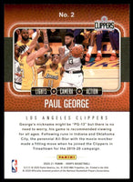 Paul George 2020 2021 Panini Hoops Lights Camera Action Series Mint Card #2