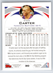 Vince Carter 2004 2005 Topps Series Mint Card #30