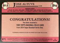 Jose Altuve 2024 Topps 35th Anniversary Series Game Used Bat Relic Card #89BR-JA
