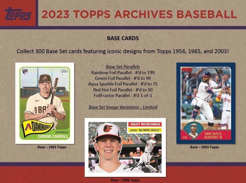 2023 Topps ARCHIVES Baseball Blaster Box with Three 1969 Topps