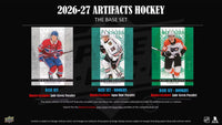 2026 2027 Upper Deck ARTIFACTS NHL Hockey Blaster Box with EXCLUSIVE Aqua Blue and Jade Green Parallels Plus Chance for Memorabilia and Autograph Cards PLUS