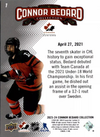 2023 2024 Upper Deck Connor Bedard Collection 26 Card Set Featuring the Top Moments from his Rookie Season