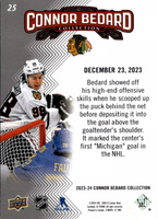 2023 2024 Upper Deck Connor Bedard Collection 26 Card Set Featuring the Top Moments from his Rookie Season