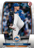 2023 Bowman Baseball Series Complete Mint 100 Card Base Set made by Topps with Rookies and Stars including James Outman, Mike Trout and Aaron Judge Plus