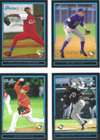 2009 Bowman Baseball Series Complete Mint Regular and Prospects 330 Card Set Loaded with Stars, Rookies and Hall of Famers