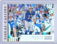 2019 Score Football Signal Callers Complete Mint 30 Card Set with Mahomes, Brady, Prescott, Josh Allen plus