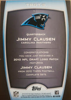 Jimmy Clausen 2010 Topps Target NFL Draft/Super Bowl Logo Series Mint Card #TRGT-5