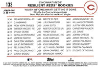 Elly De La Cruz 2024 Topps Series Resilient Reds Rookies Mint Checklist Card #133 with Matt McLain