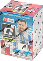 2025 2026 Panini Donruss Road to FIFA World Cup Soccer Blaster Box with 6 Rated Rookies and 18 Inserts / Parallels Per Box with Possible Kaboom Inserts and Blaster Box EXCLUSIVE Blue Swirls