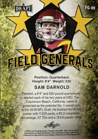 Sam Darnold 2018 Leaf NFL Draft Field Generals Series Mint Rookie Year Card #FG-09
