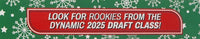 2025 DONRUSS Football Holiday Tin with 3 Exclusive Press Proof Purple Cards and Chance for Rated Rookies Autographs Purple