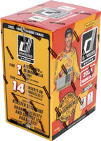 2025 Donruss NASCAR Racing Series 56 Card Blaster Box with 1 Autograph or Memorabilia Card Per Box Plus 14 Inserts or Parallels Including Possible Orange Velocity and Ice Versions