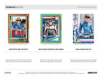 2025 Donruss NASCAR Racing Series 56 Card Blaster Box with 1 Autograph or Memorabilia Card Per Box Plus 14 Inserts or Parallels Including Possible Orange Velocity and Ice Versions