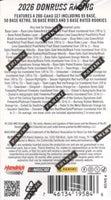 2026 Panini Donruss NASCAR Racing Series 56 Card Blaster Box with 1 Autograph or Memorabilia Card Per Box Plus 14 Inserts or Parallels Including Possible Orange Velocity Parallels Plus