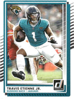 Jacksonville Jaguars 2025 Donruss Factory Sealed 11 Card Team Set Featuring Travis Hunter Rated Rookie Card with Trevor Lawrence and Travis Etienne Plus