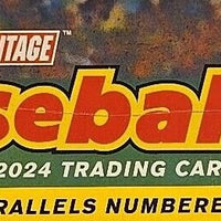 2024 Topps HERITAGE Baseball Series Factory Sealed MONSTER Box with 3 EXCLUSIVE Chrome Blue Sparkle Cards