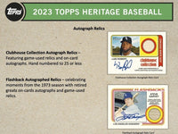 2023 Topps HERITAGE Baseball Series Factory Sealed Blaster Box