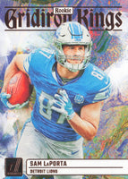 Sam LaPorta 2023 Donruss Gridiron Kings Football Series Mint ROOKIE Card #RGK-12