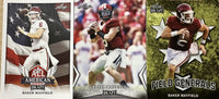 2018 LEAF NFL DRAFT Football Series Complete Mint 99 Card Master Set with Inserts including Multiple Cards of the Top Prospects Baker Mayfield, Sam Darnold, Josh Allen and many more