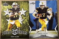 2018 LEAF NFL DRAFT Football Series Complete Mint 99 Card Master Set with Inserts including Multiple Cards of the Top Prospects Baker Mayfield, Sam Darnold, Josh Allen and many more