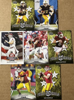 2018 LEAF NFL DRAFT Football Series Complete Mint 99 Card Master Set with Inserts including Multiple Cards of the Top Prospects Baker Mayfield, Sam Darnold, Josh Allen and many more