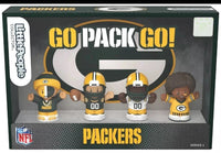 Fisher Price Little People Collector Green Bay Packers NFL 4-Pack Figure Set