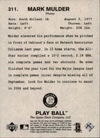 Mark Mulder 2004 Upper Deck Vintage Play Ball Previews Black & White Version Card #311