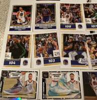 2022 2023 Panini NBA Basketball Sticker Collection Unopened Box 50 Packs 250 Stickers 50 Cards
