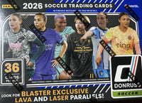 2026 Panini Donruss National Women's Soccer League NWSL Soccer Blaster Box with 6 Rated Rookie Cards and 9 Inserts or Parallels
