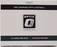 2021 Donruss OPTIC Football Factory Sealed Cello Pack Box (144 Cards Total)