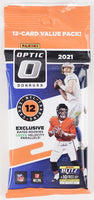 2021 Donruss OPTIC Football Factory Sealed Cello Pack Box (144 Cards Total)