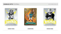 2025 Panini Donruss OPTIC Football Series Blaster Box with 3 EXCLUSIVE Rated Rookies Purple Shock Parallels and Chance for Ultra Rare Downtown Inserts PLUS