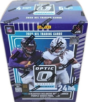 2025 Panini Donruss OPTIC Football Series Blaster Box with 3 EXCLUSIVE Rated Rookies Purple Shock Parallels and Chance for Ultra Rare Downtown Inserts PLUS