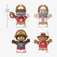 Fisher Price Little People Collector San Francisco 49ers NFL 4-Pack Figure Set with George Kittle Plus