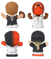 Fisher Price Little People Collector Fisher Price Little People Collector Cincinnati Bengals NFL 4-Pack Figure Set NFL 4-Pack Figure Set Joe Burrow and Jamar Chase Plus