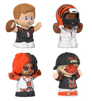 Fisher Price Little People Collector Fisher Price Little People Collector Cincinnati Bengals NFL 4-Pack Figure Set NFL 4-Pack Figure Set Joe Burrow and Jamar Chase Plus
