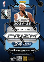 2024 2025 Panini PRIZM NBA Basketball Blaster Box with 3 EXCLUSIVE ICE Prizms and Chance for Rookie Penmanship Autographs