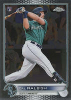 2022 Topps CHROME Baseball Series Blaster Box of Packs with Retail EXCLUSIVE Sepia and Pink Refractor Parallels in Each Box Try For Cal Raleigh Rookie Card