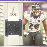 Ed Reed 2023 Panini Absolute Championship Fabric Series Mint Insert Card #CF-15 Featuring an Authentic Black Memorabilia Swatch