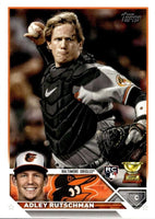 Adley Rutschman 2023 Topps Factory Set Rookie Photo Image Variation Series Mint Rookie Card #250