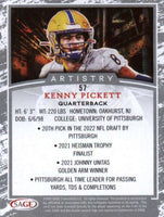 2022 Sage Artistry NFL Football Draft Picks Series Blaster Box with 73 Cards including 2 AUTOGRAPHS and 1 CANVAS Insert Card Possible 2023 Draft Pick CJ Stroud plus Kenny Pickett and Others