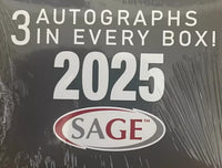 2025 Sage Football Draft Picks LOW Series Blaster Box of Packs with 3 GUARANTEED AUTOGRAPHS and Rookie Cards Possibly Carson Beck, Drew Allar, Cam Ward and Many Others