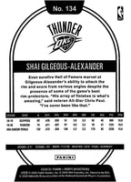 Shai Gilgeous-Alexander 2020 2021 Panini Hoops Basketball Series Mint 3rd Year Card #134