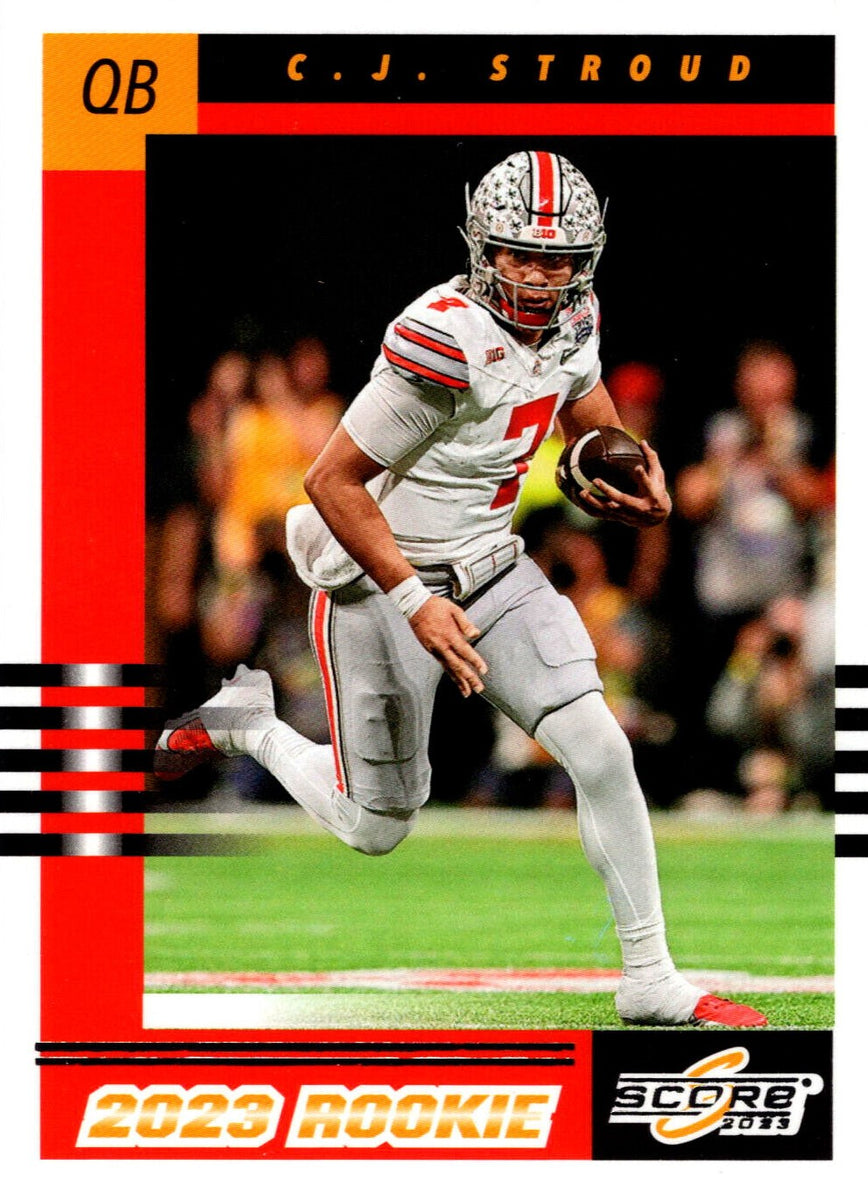 C.J. Stroud 2023 Score Football Series Mint Throwback Rookies ROOKIE C