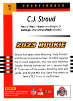 C.J. Stroud 2023 Score Football Series Mint Throwback Rookies ROOKIE Card #2