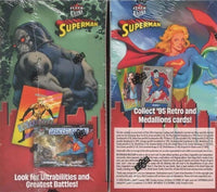 2026 Upper Deck Fleer Ultra Superman Factory Blaster Box with Chance for Exclusive Ultra Stars Green Parallels Plus